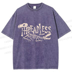 Unisex Bones Threadless Printed Washed Tee