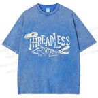 Unisex Bones Threadless Printed Washed Tee