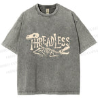 Unisex Bones Threadless Printed Washed Tee