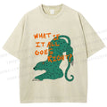 Unisex What if it all goes right Vintage Leopard Printed Washed Tee