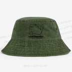 I need ibuprofen Cat Vintage Washed Bucket Hat