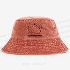 I need ibuprofen Cat Vintage Washed Bucket Hat