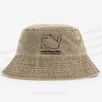 I need ibuprofen Cat Vintage Washed Bucket Hat