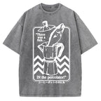 Fish In The Coffee Machine Vintage Washed T-shirt