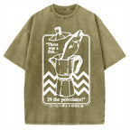 Fish In The Coffee Machine Vintage Washed T-shirt