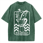 Fish In The Coffee Machine Vintage Washed T-shirt