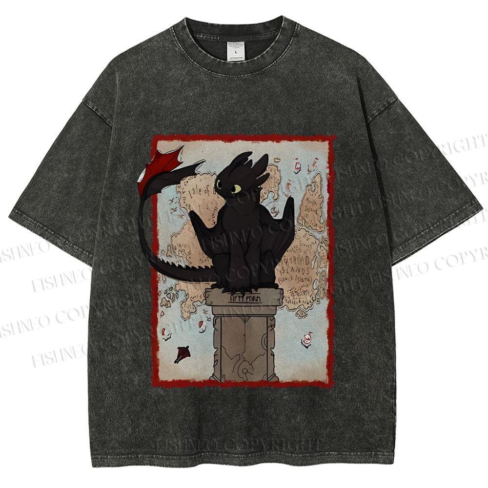 Unisex Printed Washed Tee 2506014191