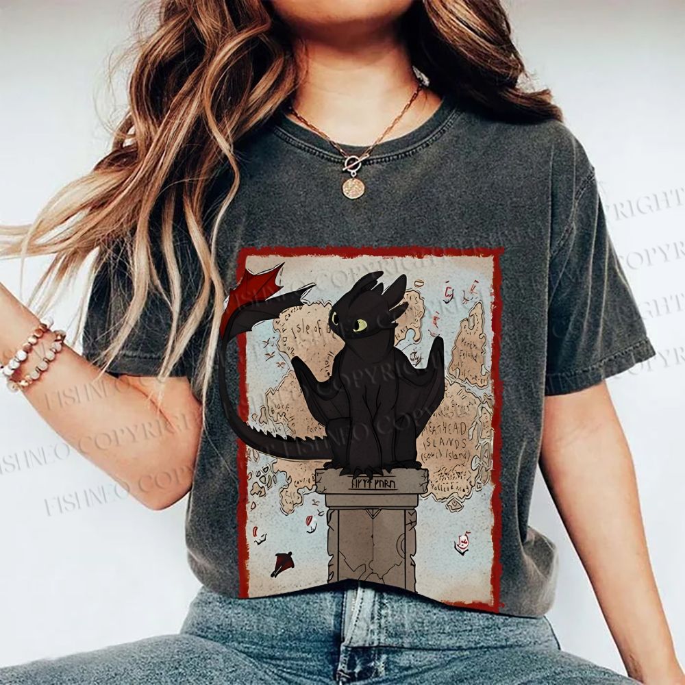 Unisex Printed Washed Tee 2506014191