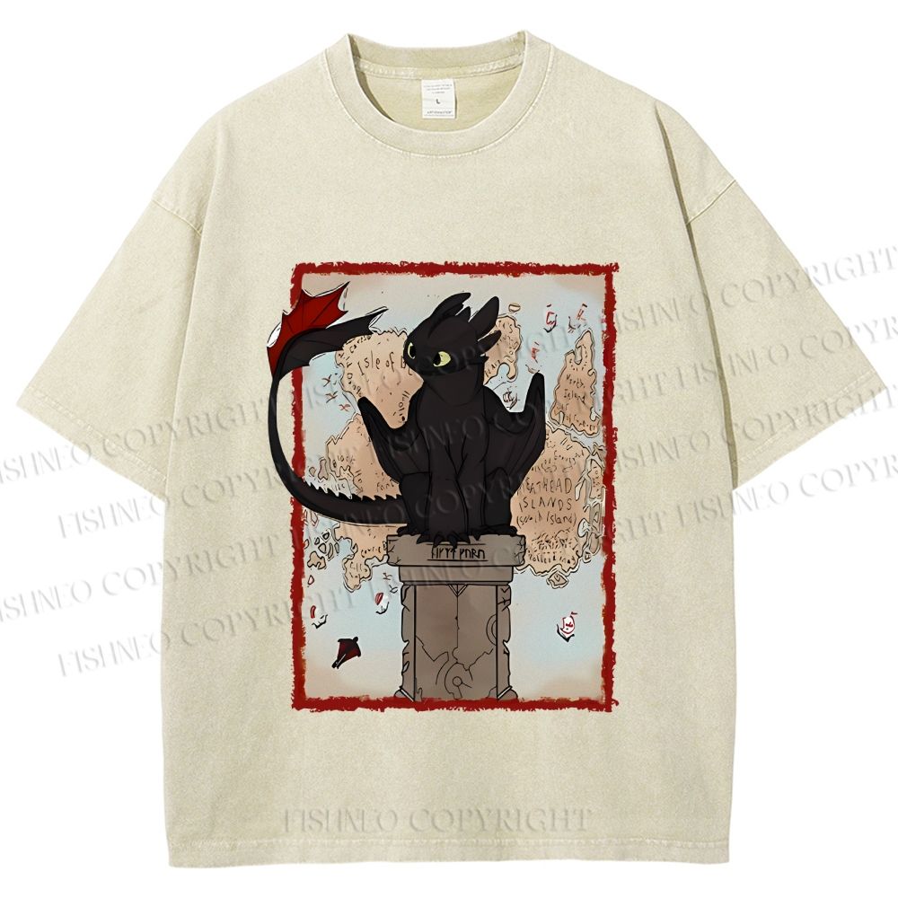 Unisex Printed Washed Tee 2506014191