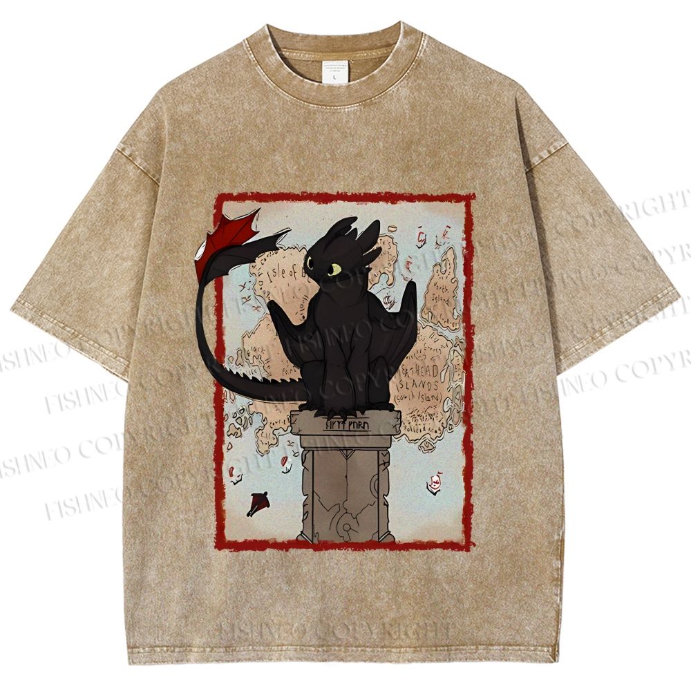 Unisex Printed Washed Tee 2506014191