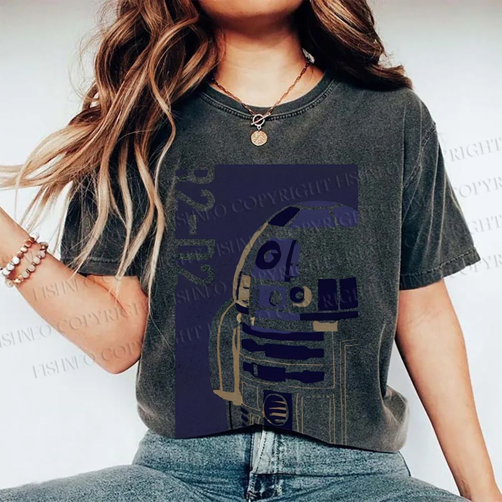 Unisex Star Wars Printed Washed Tee