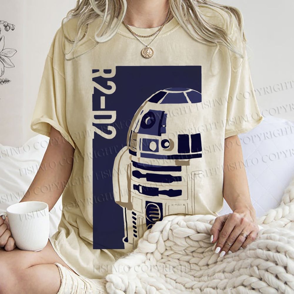 Unisex Star Wars Printed Washed Tee