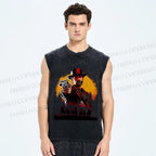 Unisex Red Dead Redemption Printed Washed Tank Top