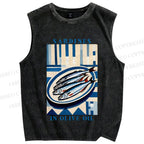 Unisex Printed Washed Tank Top 2506014582