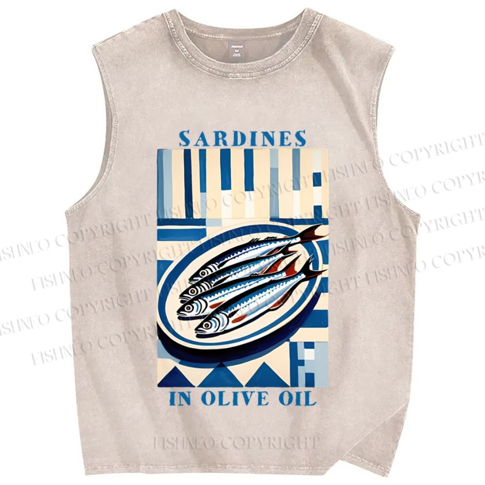 Unisex Printed Washed Tank Top 2506014582