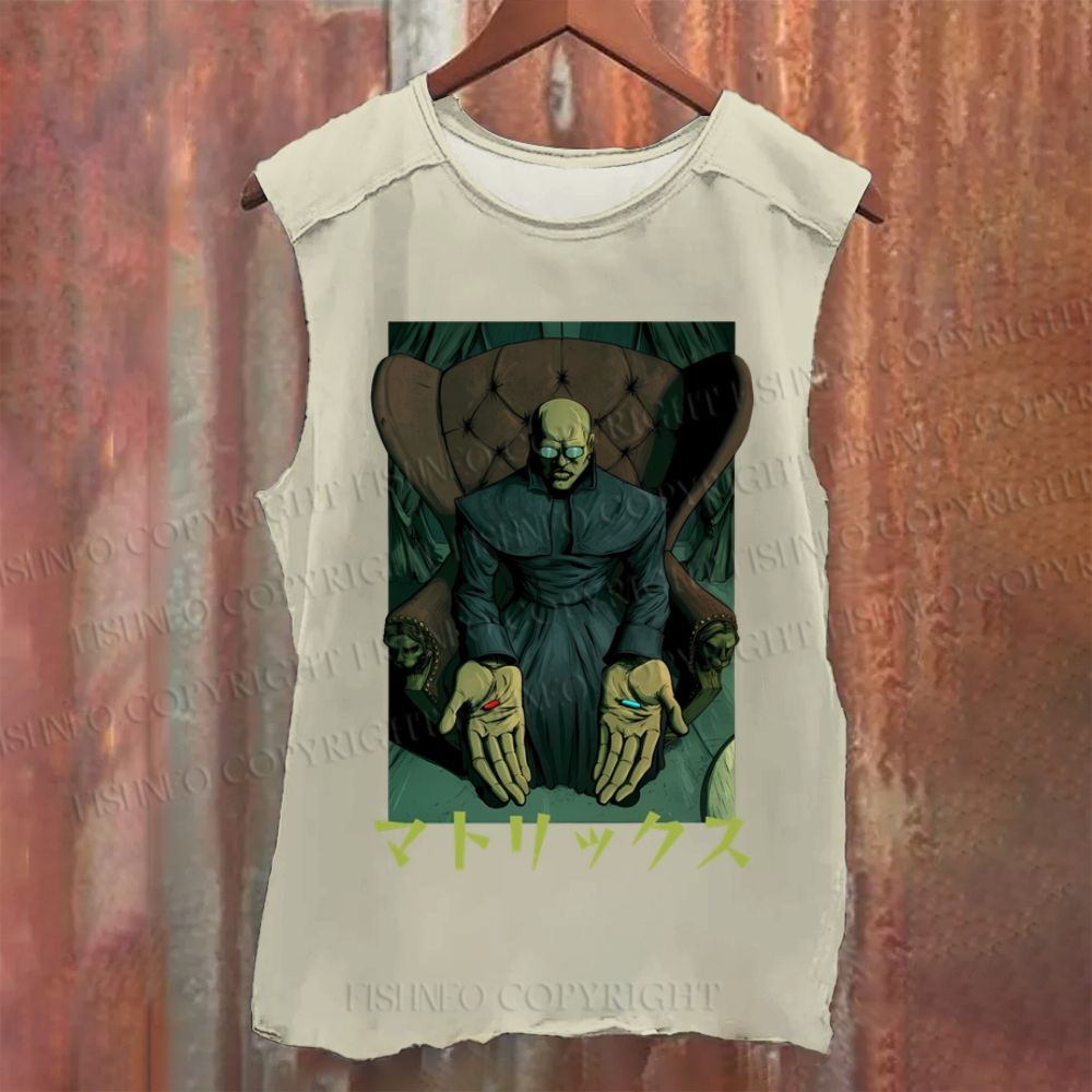 Vintage Japanese The Matrix Washed Tank Top