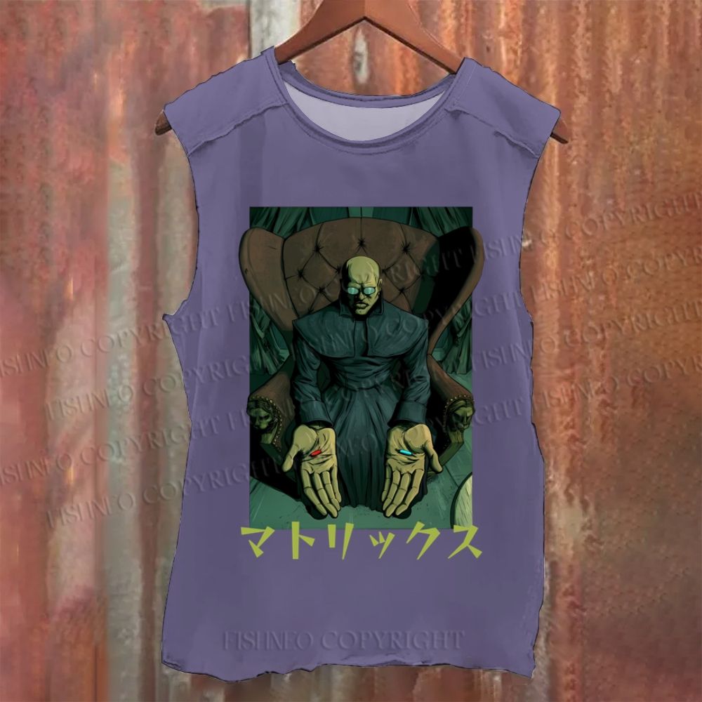 Vintage Japanese The Matrix Washed Tank Top