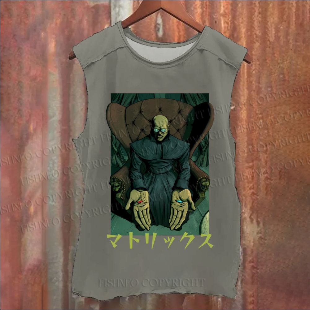 Vintage Japanese The Matrix Washed Tank Top