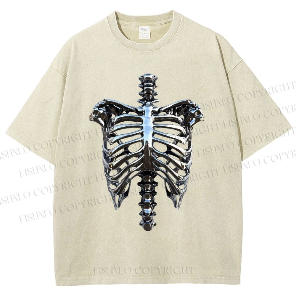 Unisex Hajime Sorayama Rib Printed Washed Tee