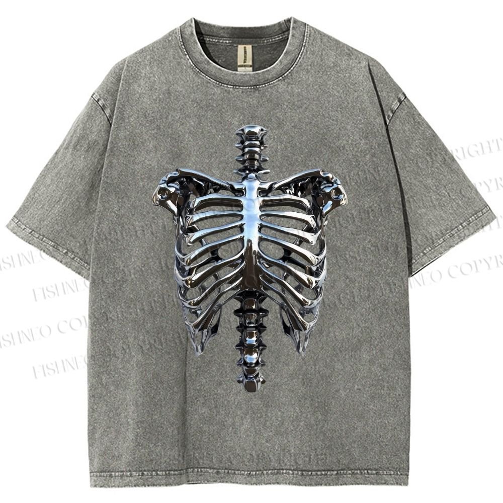 Unisex Hajime Sorayama Rib Printed Washed Tee