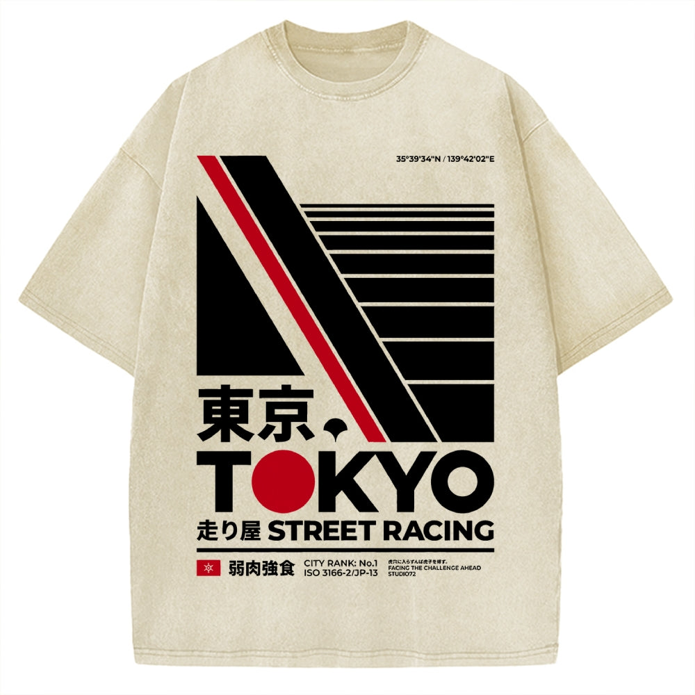 Tokyo-The law of the jungle Vintage Washed T-shirt