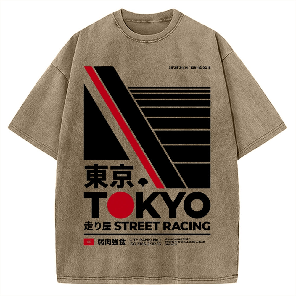 Tokyo-The law of the jungle Vintage Washed T-shirt