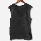 Unisex Yayoi Kusama Cats Dots Printed Washed Tank Top