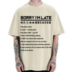 Reason For Being Late Vintage Washed T-shirt