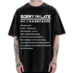 Reason For Being Late Vintage Washed T-shirt