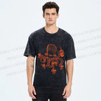 Unisex Funny Octopus Get Drunk Printed Washed Tee