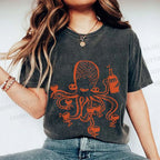 Unisex Funny Octopus Get Drunk Printed Washed Tee