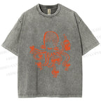 Unisex Funny Octopus Get Drunk Printed Washed Tee