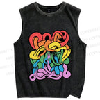 Unisex Pride Printed Washed Tank Top