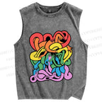 Unisex Pride Printed Washed Tank Top