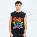 Unisex Pride Printed Washed Tank Top