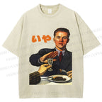 Unisex No I dont Drink Vintage Poster Printed Washed Tee