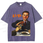 Unisex No I dont Drink Vintage Poster Printed Washed Tee