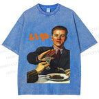 Unisex No I dont Drink Vintage Poster Printed Washed Tee