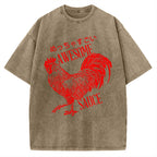 Excited Chicken Vintage Washed T-shirt