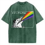 Opossum Rainbow Vintage Washed T-shirt