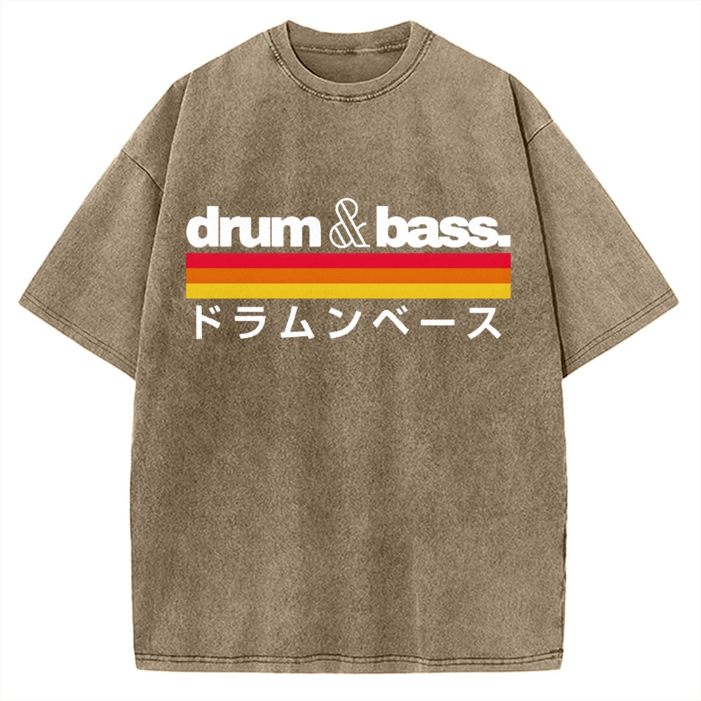 Japan Drum And Bass Vintage Washed T-shirt