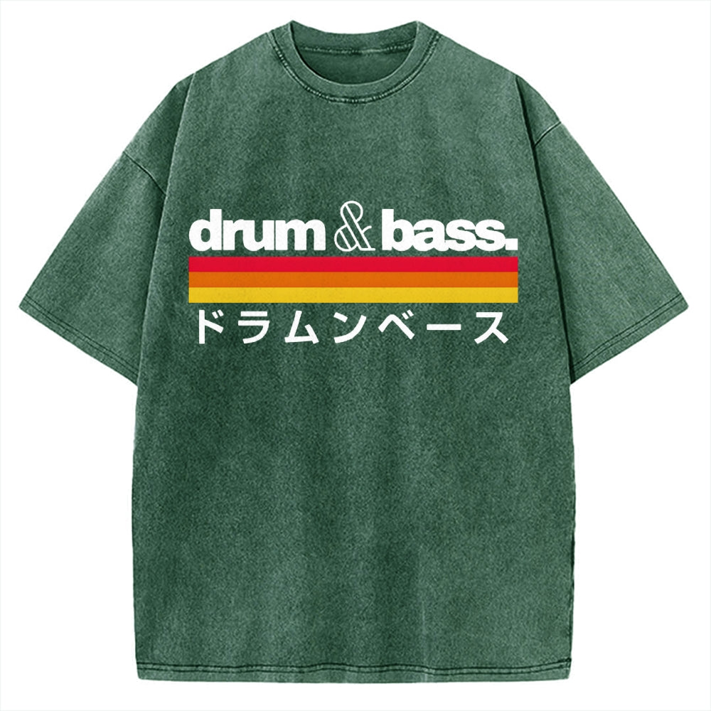 Japan Drum And Bass Vintage Washed T-shirt