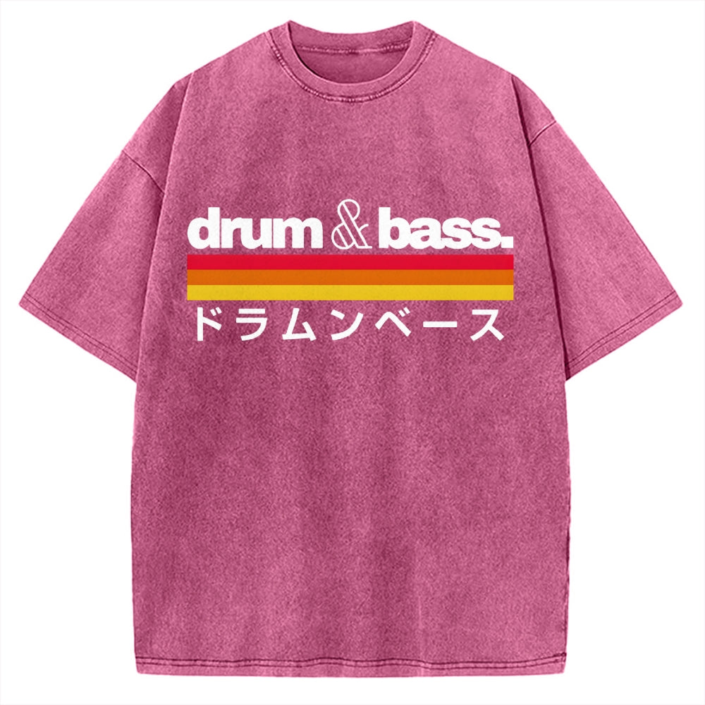 Japan Drum And Bass Vintage Washed T-shirt