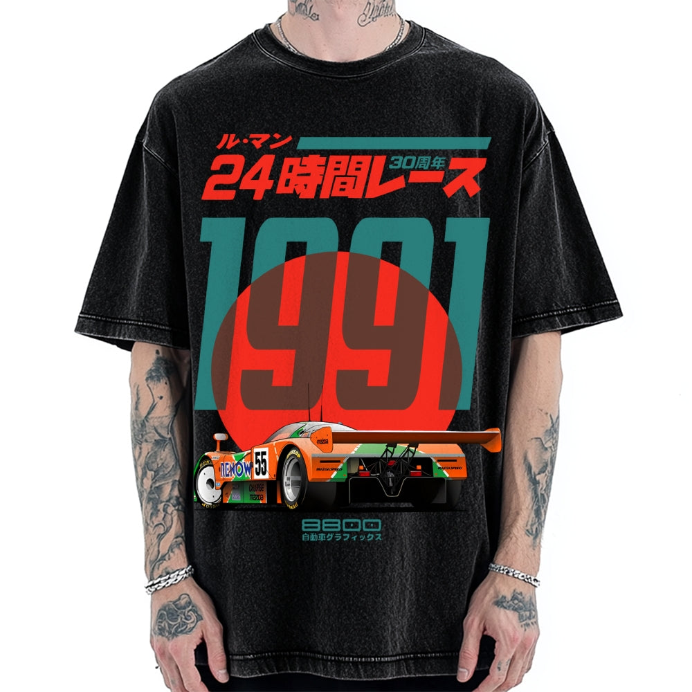 24-hour Racing Japanese Vintage Washed T-shirt