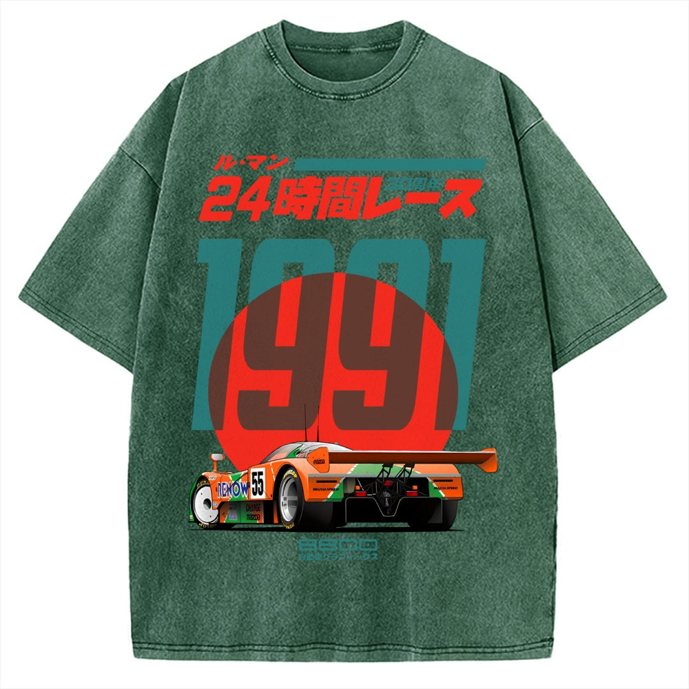 24-hour Racing Japanese Vintage Washed T-shirt