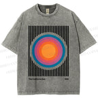 Unisex Vintage Graffiti The California Sun Printed Washed Tee