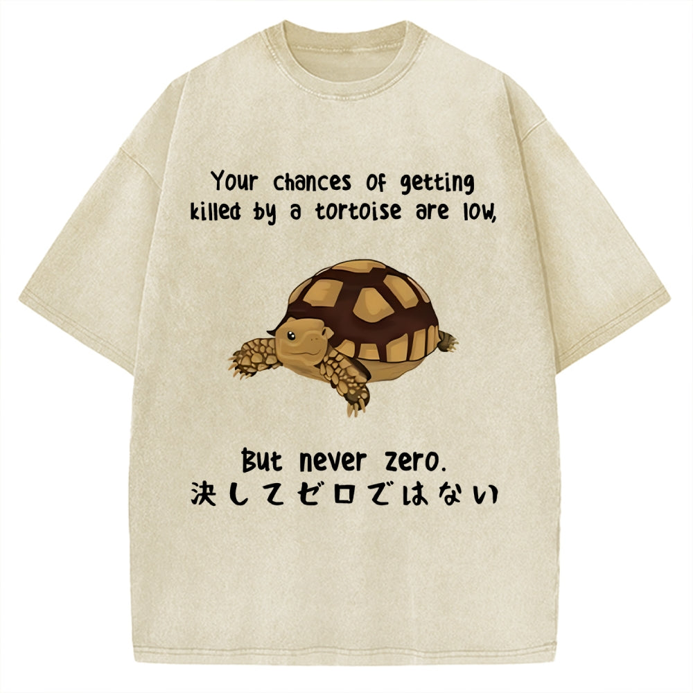 Funny Turtle Jokes Vintage Washed T-shirt