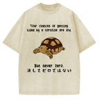 Funny Turtle Jokes Vintage Washed T-shirt
