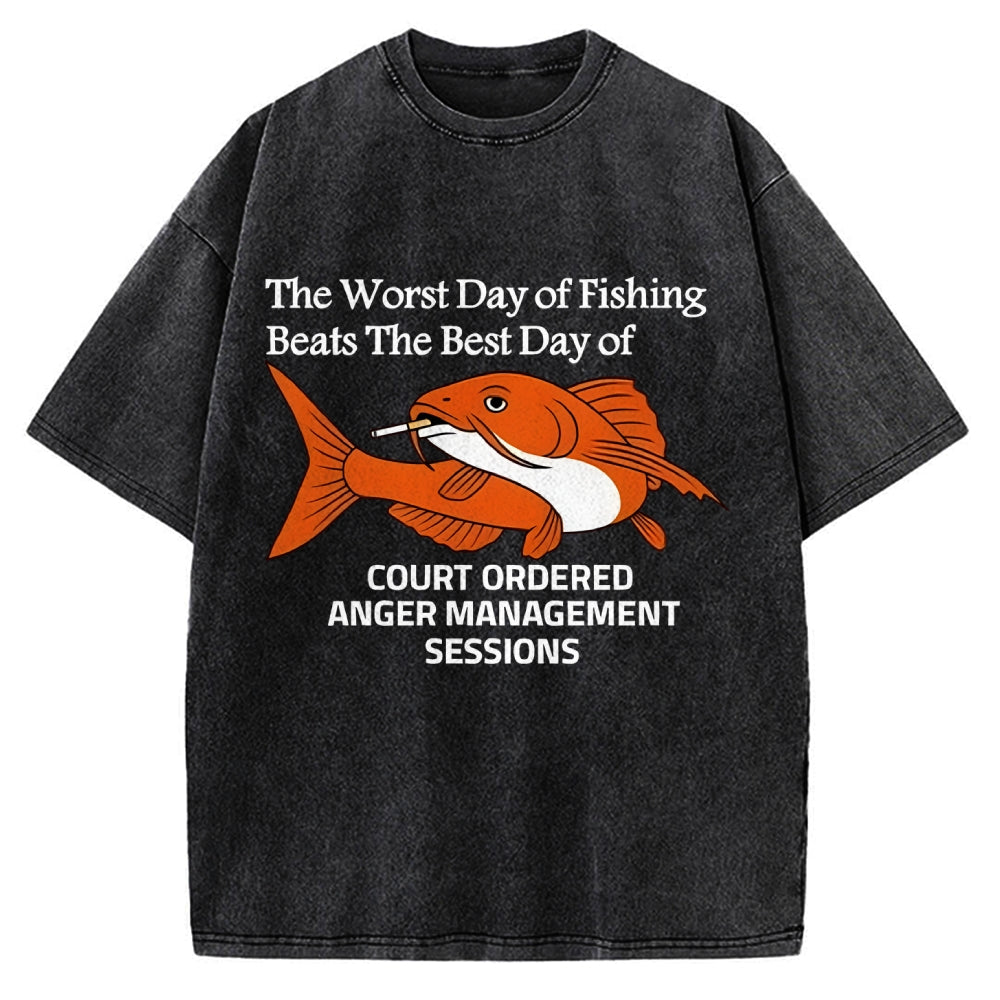 Funny Koi Joke Vintage Washed T-shirt