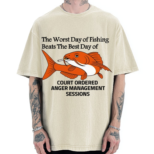Funny Koi Joke Vintage Washed T-shirt